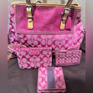 Coach vintage Y2K matching five piece set.